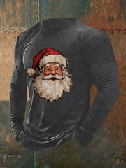 Herren Weihnachts mann Print Casual T-Shirt