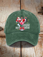 Unisex Lustige Weihnachten Weihnachts mann Lieblings heiße Mess Hut