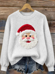 Damen Weihnachts mann Print Casual Top