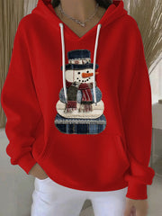 Damen Weihnachts druck Casual Hoodie
