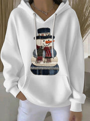 Damen Weihnachts druck Casual Hoodie
