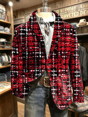 Bedruckte Jacke für Herren mit Weihnachts kunst
