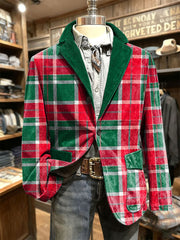 Bedruckte Jacke für Herren mit Weihnachts kunst