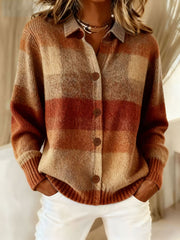 Damen Herbst kunst bedruckte lässige Tops
