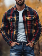 Herren Freizeit jacke Kariert