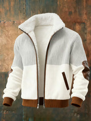 Herren-Kunstdruck-Freizeit jacke mit Reiß verschluss