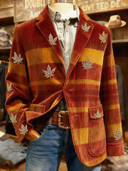 Herren Herbst Kunst Bedruckte Jacke