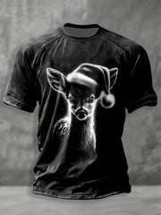 Herren Retro Weihnachten Vintage T-Shirt