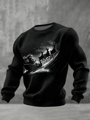 Herren Retro Weihnachten Vintage Top