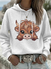 Women's Highlander Waffle Print Hoodie
