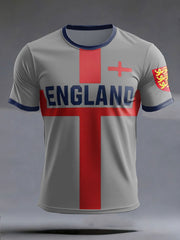 Men's UK Football Lover England 2026 Printed short sleeves t-shirt