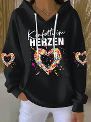 Damen Kölner Karneval Print Hoodie