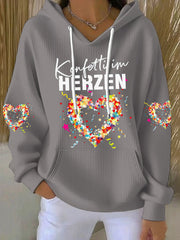 Damen Kölner Karneval Print Hoodie