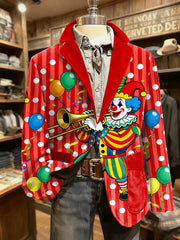 Cologne Carnival Print Casual Suit für Herren