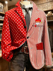 Herren Cologne Carnival Print Casual Anzüge