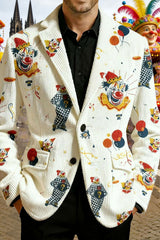 Herren Cologne Carnival Print Casual Anzüge