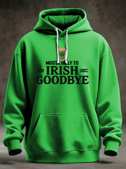 Men's Funny St. Patrick's Day Hoodie