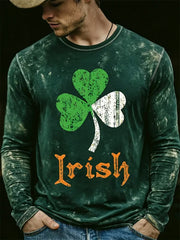 Men's St. Patrick's Day Printed Long-Sleeve T-Shirt