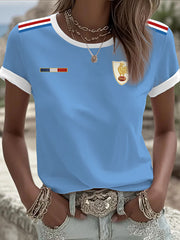 T-shirt à manches courtes France Rugby pour femmes
