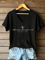 Damen-T-Shirt mit dem Aufdruck „Muttersein ist Königreichsarbeit“ im Casual-Stil