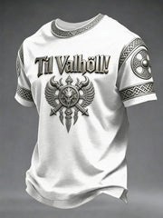 Bedrucktes Herren T-Shirt im Viking-Stil von Val halla