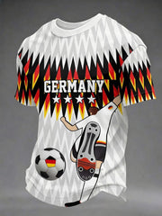 Men's Germany Football Printed T-shirt