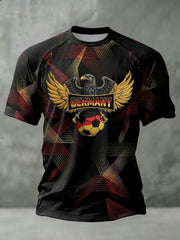 Herren-Fußball-T-Shirt mit Deutschland-Print