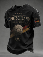 Herren-Fußballfan-T-Shirt mit 2026-Print, lässig