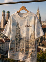 Herren-T-Shirt mit München-Stadtgründungsfeier-Print