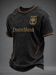 Herren-Fußball-T-Shirt mit Deutschland-Druck