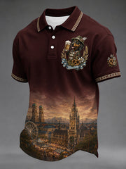 Herren Oktoberfest München Dackel Print Shirt