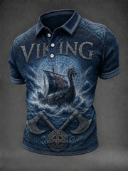Herren Viking Bedrucktes Hemd