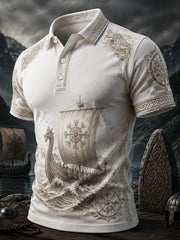 Herren-Viking-Print-Lässiges Oberteil