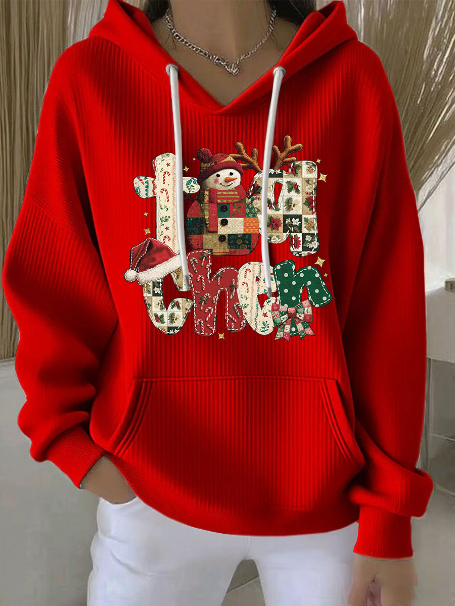 Damen Weihnachts druck Casual Hoodie