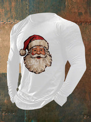 Herren Weihnachts mann Print Casual T-Shirt