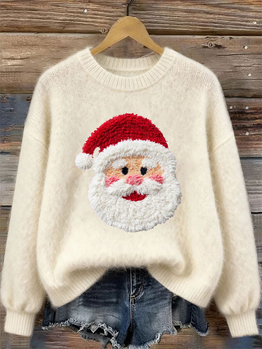 Damen Weihnachts mann Print Casual Top