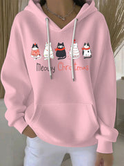 Damen Weihnachts druck Casual Hoodie