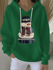 Damen Weihnachts druck Casual Hoodie