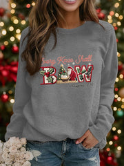 Damen-Weihnachten kombiniert mit Raglan-Ärmel-Sweatshirt mit Glaubens druck