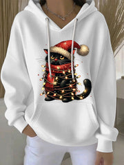 Damen Weihnachts druck Casual Hoodie