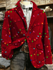 Bedruckte Jacke für Herren mit Weihnachts kunst