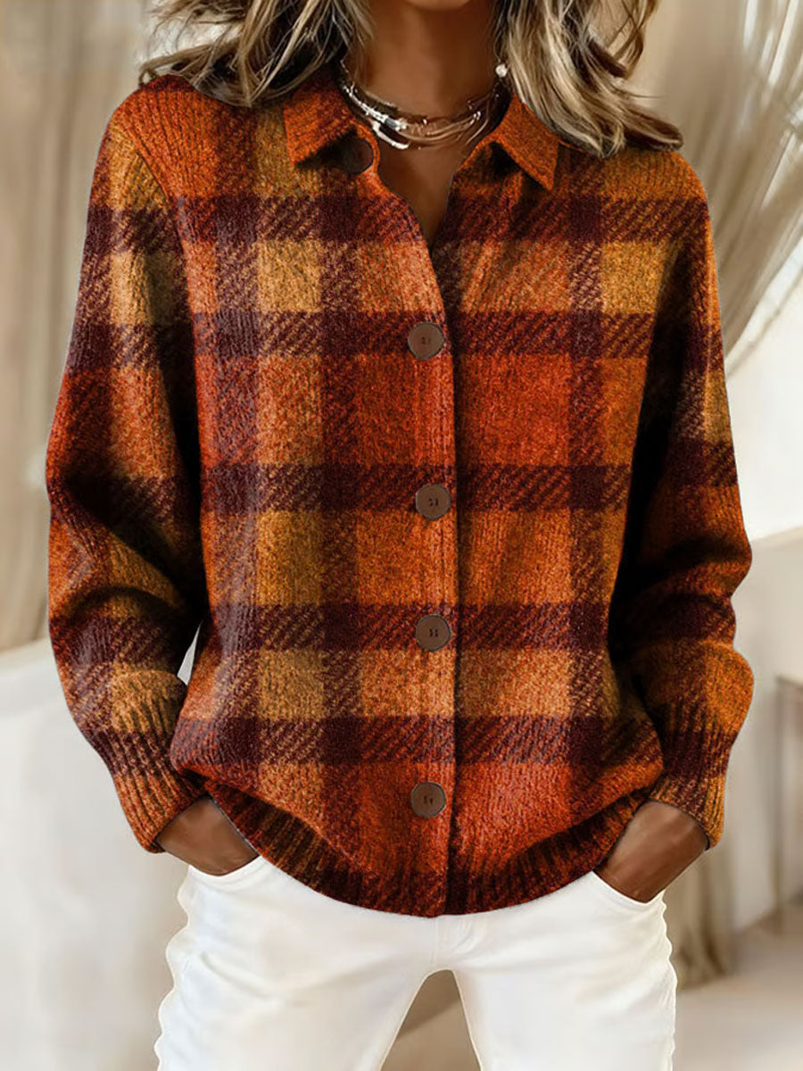 Damen Herbst kunst bedruckte lässige Tops
