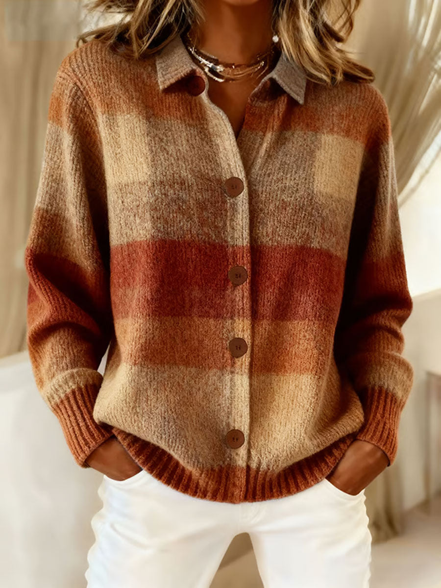 Damen Herbst kunst bedruckte lässige Tops