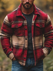 Herren Freizeit jacke Kariert