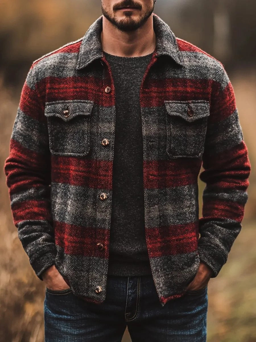 Herren Freizeit jacke Kariert