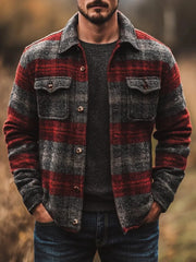 Herren Freizeit jacke Kariert
