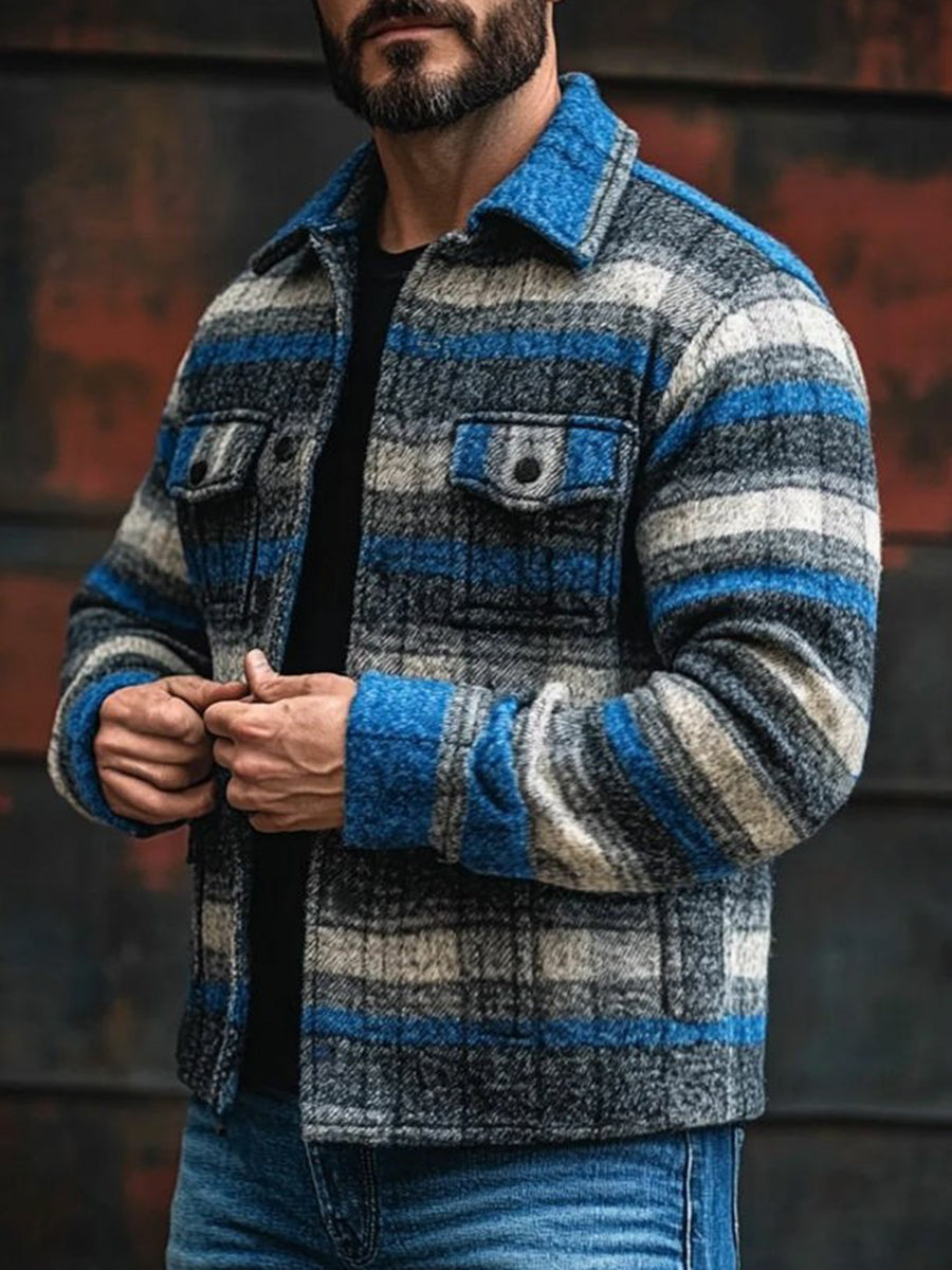 Herren Freizeit jacke Kariert