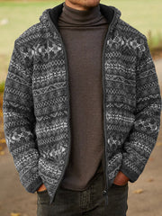 Herren Jacke im isländischen Pullover-Stil