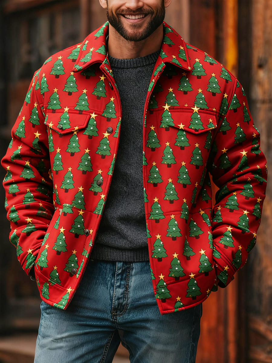 Herren Frohe Weihnachten lässig bequeme lange Ärmel Oberbekleidung