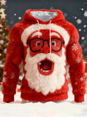 Männer Santa Flanell Hoodie